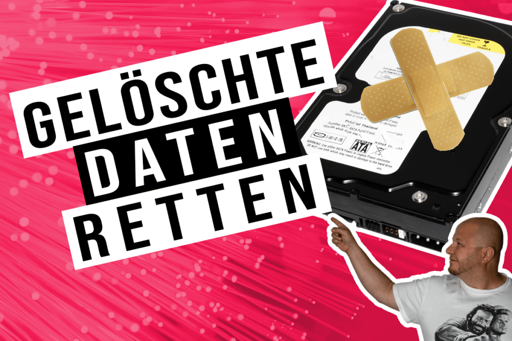 Gelöschte Daten können noch geretet werden.